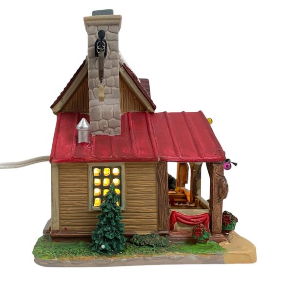 Lemax Three Black Bears Bar & Grill Lighted Christmas Building Village 35078 - Picture 4 of 9